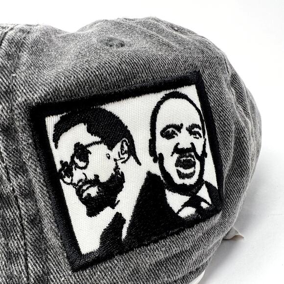 Newhattan Hat Men Gray 100% Cotton Dream by Any Means Strapback Baseball Cap - Picture 3 of 11